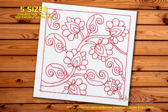 Abstract Flower Pattern: Warm-Season Joy in Stitch