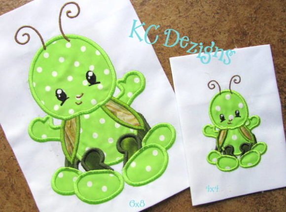 Baby Bug Grasshopper: A Charming Embroidery Design for Personalized Gifts