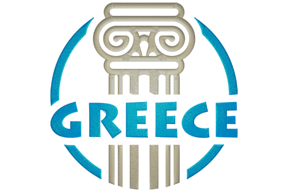 Greece Logo: A Seasonal Embroidery Gem