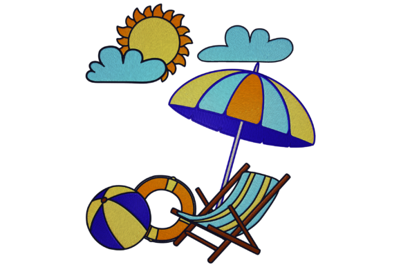 Summer Vacation Embroidery