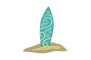 Surfboard in Sand